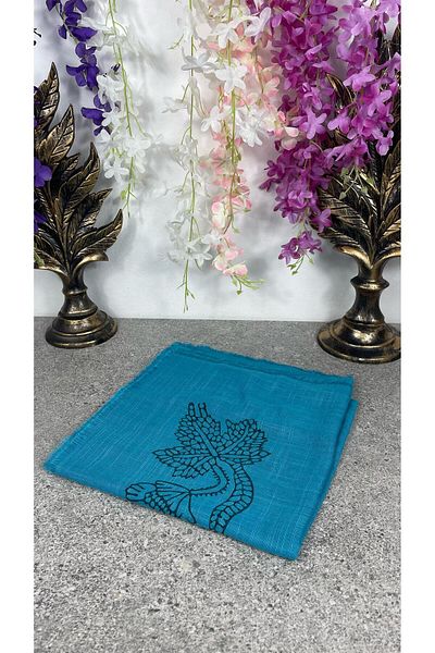 Sobe Hediyelik 100% bumbac imprimare cu piatră cu model floral scris, eșarfă