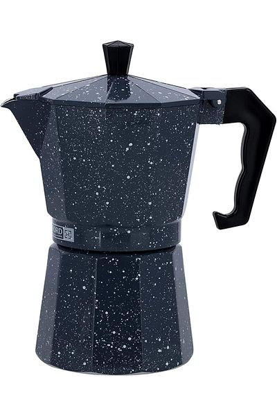 ROYALFORD 450ml Aluminum Espresso Coffee Maker – Stay Cool Handle, Gas & Electric Stove Compatible