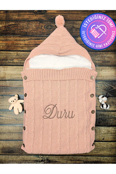 tinykiddesign Oeko Sertifikalı Bebek Kundağı Triko Içi Peluş Örgülü Istediğin...