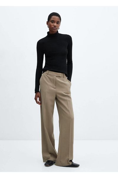 MANGO Woman Woven T-Shirt