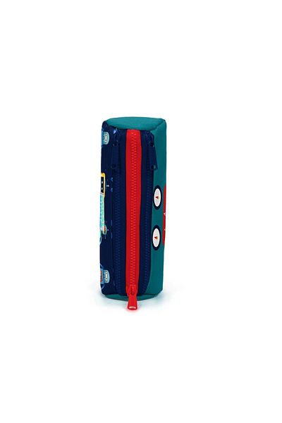 Coral High Τσάντα μολυβιού Coral High 22324 Navy Blue Robot με μοτίβο τριών διαμερισμάτων