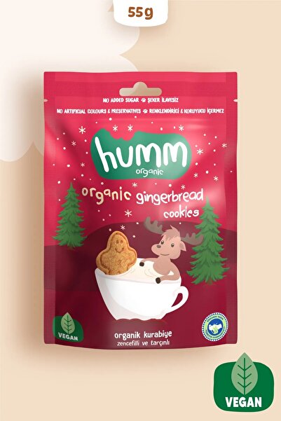Humm Organic Humm Organik Zencefilli Tarçınlı Kurabiye 55 G.