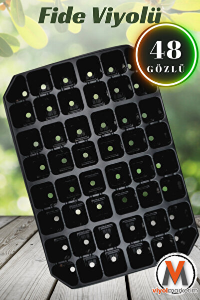 viyolmarketim 48 Gözlü Fide Viyolü 10 Adet Fidan Viyolleri Tohum Çimlendirme ...