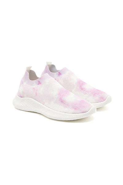 Desa Tenis de damă, roz, cu șosete cu model Tie Dye