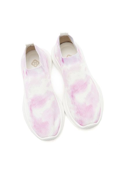 Desa Tenis de damă, roz, cu șosete cu model Tie Dye