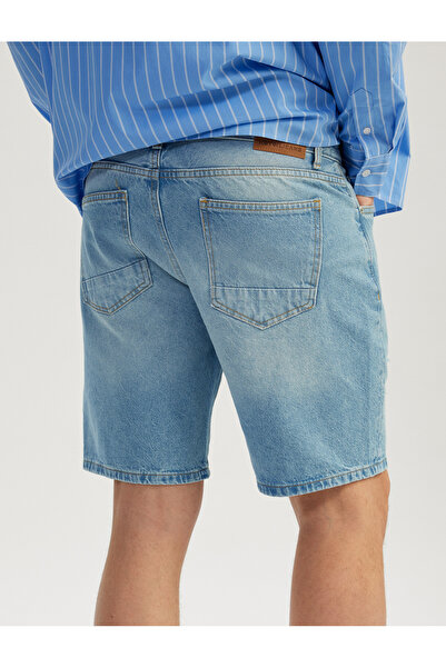 Koton indigo Erkek Şort 5SAM40005ID