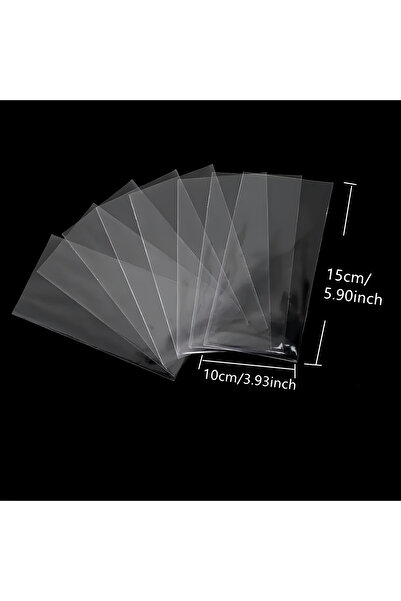 HG AMBALAJ 100 Adet 10x15 Cm Bantsız Şeffaf Opp Jelatin Poşet, Kurabiye Ve Şekerleme Poşeti