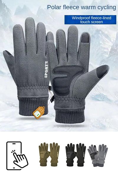 Motiva Fleece Gloves Cold Weather Touch Winter Sport Motorcycle Soldier Tactical Snow Gloves