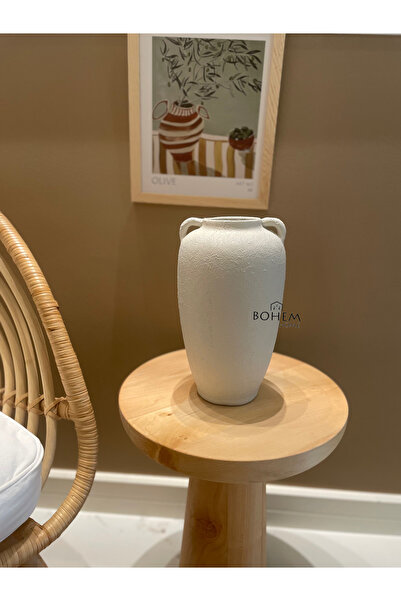 Home Çift kollu seramik dokulu büyük küp