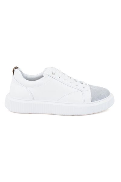 Desa Arelana White Men's Leather Sports Shoes