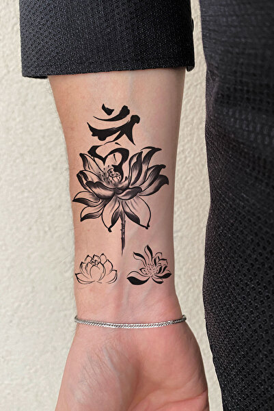 BiWini Çiçek Geçici Dövme Tattoo Bilek Kol Bacak Ve Göğüs Arası Erkek Kadın