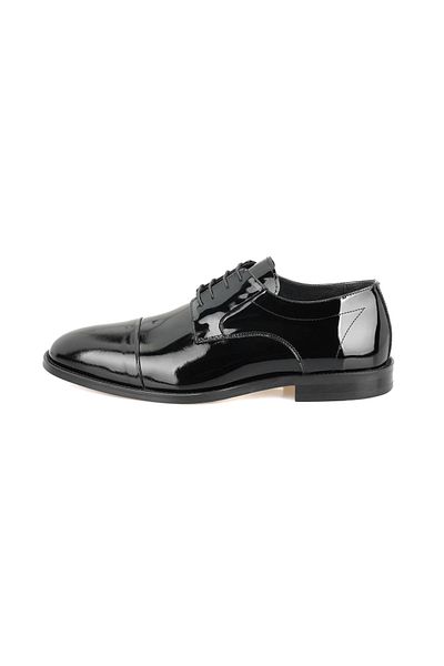 Desa Ανδρικά δερμάτινα κλασικά παπούτσια Manch Black