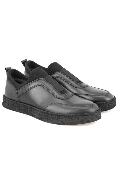 Desa Ανδρικά δερμάτινα casual παπούτσια Larz Black