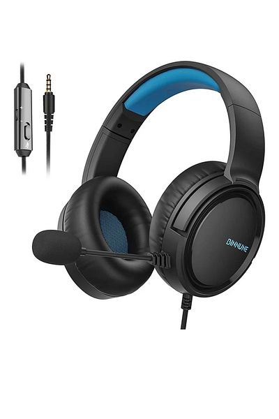 BUNNY Bg02 3.5mm Wired Gaming Headset with Noise Reduction Mic, Immersive Surround Sound, 2m Cable