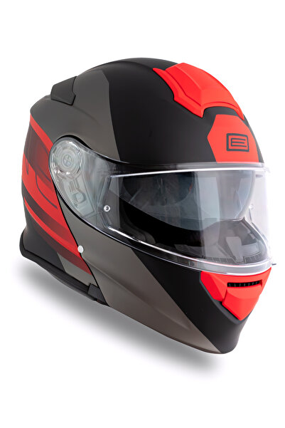 Origine Delta Row Mat Titanyum-Siyah-Kırmızı Kask