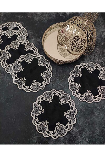 Çt Çeyizci Tekstil Sunumluk Peçete, Kokteyl Peçetesi, Kahve Yanı Sunumluk, Bardak Altlığı 6 Adet Sunum Peçetesi