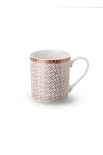 HIC Ceramic Tea And Coffee Mug Set 385ml 4 Piece