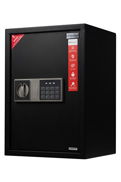 DAS SIEGEL Çelik Elektronik Şifreli Ve 2 Anahtarlı Para Değerli Eşya Ofis Ev Otel Kasası 50dsb