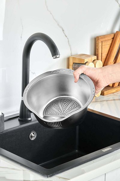 Milenay Caliber Metal Brass Strainer - Multifunctional Kitchen Strainer Colander