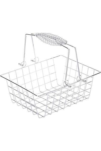 AKDC Fruit Basket 19Cm X 24Cm X 10Cm Silver
