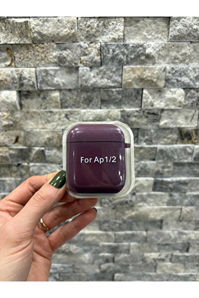 Store Airpods 1/2. Nesil Uyumlu Mürdüm Silikon Kılıf