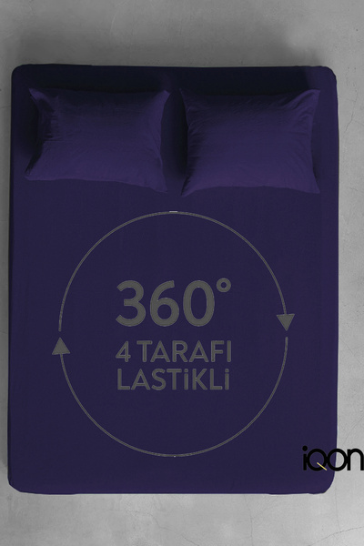 İQON Ranforce Woven Fitted Sheet Set Single - 21 Colors