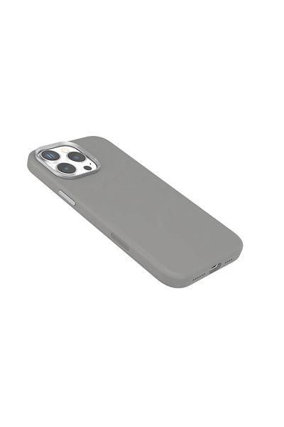 Levelo Iris Magsafe Liquid Silicone Case For iPhone 16 Pro Max - Gray