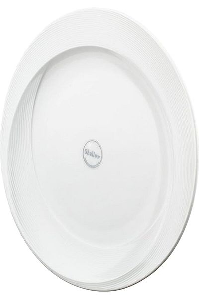 SHALLOW Tiffany Plate, White, Jx113-A001-04
