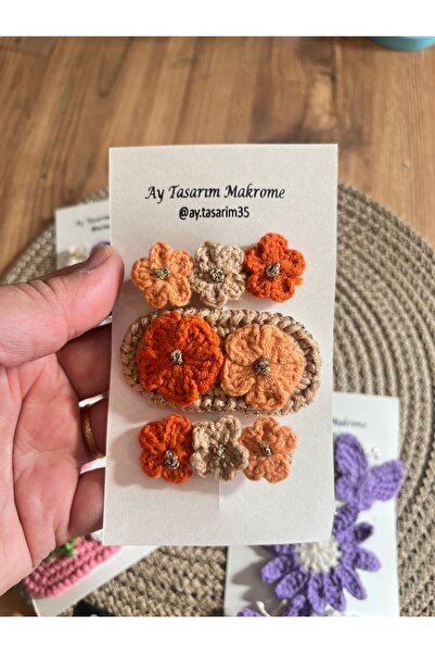 AY TASARIM MAKROME مجموعات مشبك محبوك هدية الطفل