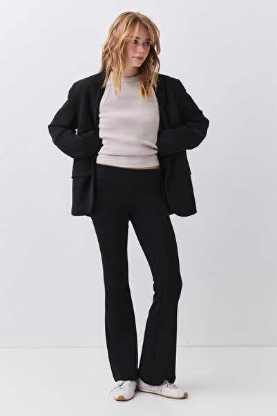 Trendiz Women's Crew Neck Knitted Tank Top Beige 9016