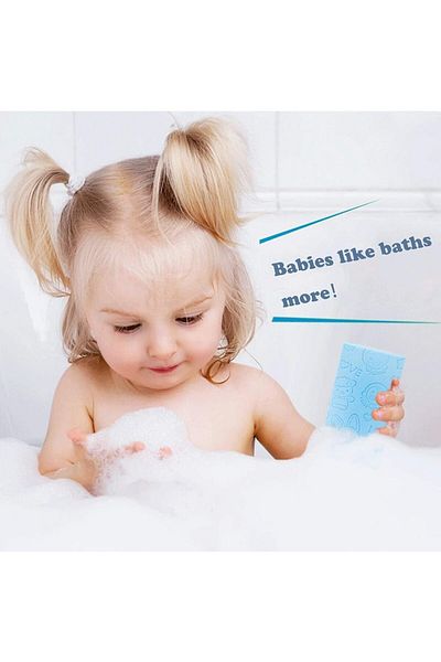 COOYA 3PCS Ultra Soft Exfoliating Sponge Set,  Baby Shower Brush, comfortable touch, for Bath Shower