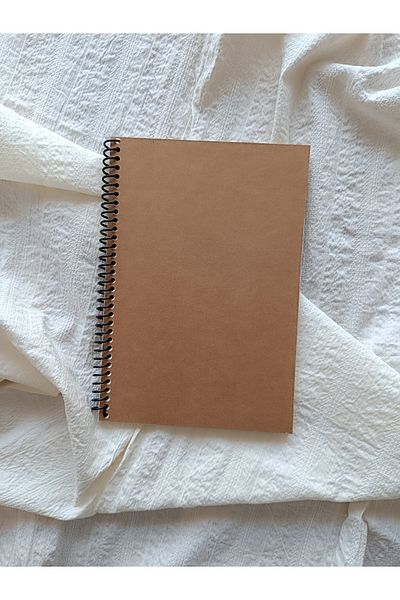 Pink Swan Craft A5 Ivory Spiral Cover - 40 Sheets 80 Pages Notebook, Scrapbook, Junk Journal