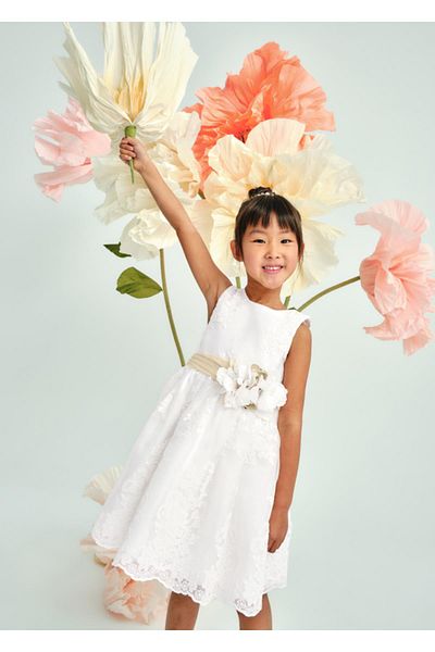 MAYORAL Abel&Lula Lace Embroidered Girl's Dress_Mnvs5037