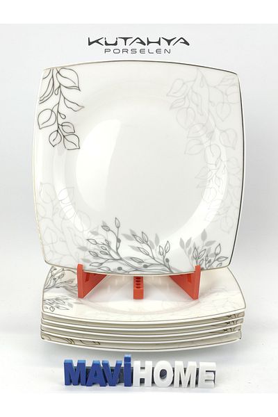 MAViHOME Bonamore Series 22 cm Porcelain Dessert Plate 6 Pieces