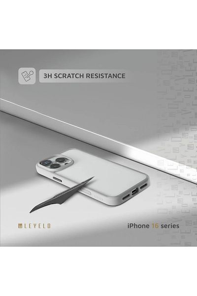 Levelo Solo Case For iPhone 16 Pro Max - Gray
