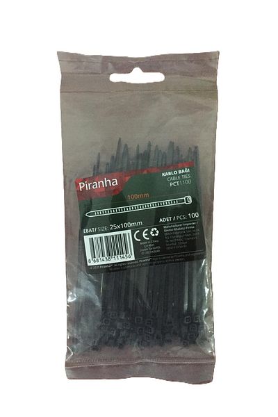 Piranha 100 Cable Ties & 25 X 100 mm