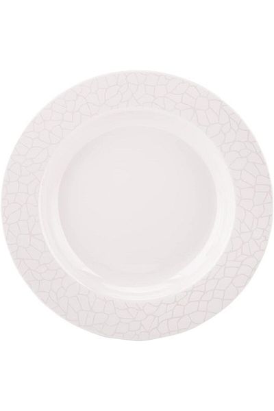 AKDC Deep Plate L(25cmxW(25cm) xH(3cm) White Pearl