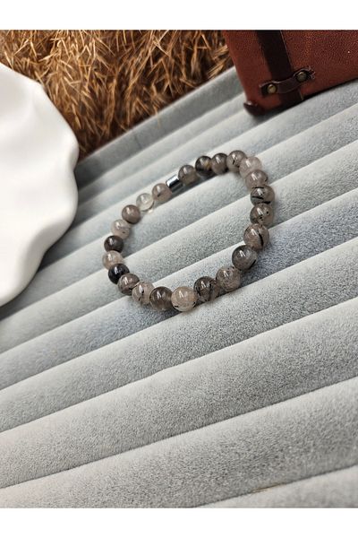 AURA Rutil Quartz (Angel Hair) Natural Stone Bracelet
