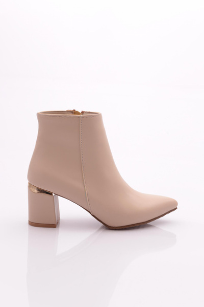 DGN Pm09-k5001 Women's Heeled Boots - Nude