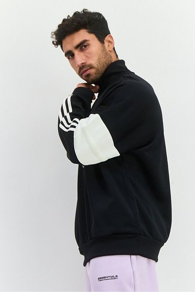 adidas Men Sportswear Fit Long Sleeve Outdoor Sweatshirt, Black