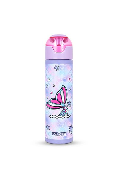 Eazy Kids Insulated SS Water Bottle w/ Spray Mermaid - 640ml