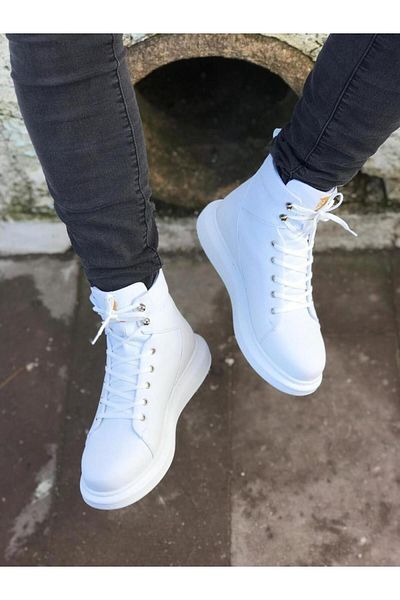 MOONFER White High Sole Shoes