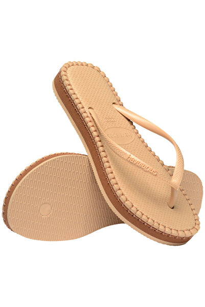 Havaianas Slim Flatform Loop Golden Women's Slippers