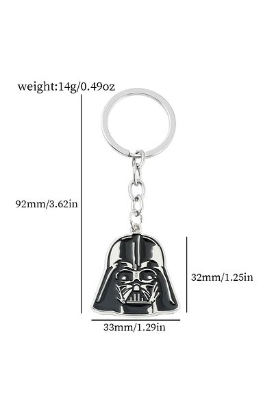 Hot Toys Star Wars Movie Star Wars Keychain Darth Vader Metal Pendant Keyrings Hip Hop Jewelry For Men Car Kn