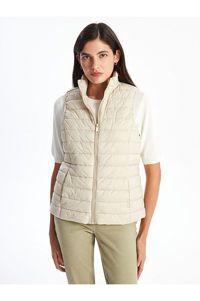 LC Waikiki Stand Collar Women's Puffer Vest