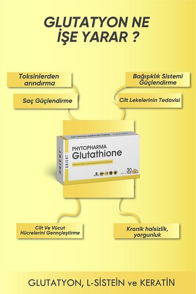 Orient Food Supplement Tablet Containing Glutathione and Keratin