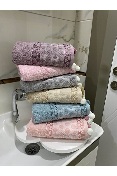 Çetinhome Поплін 6-панельний набір бавовняних рушників