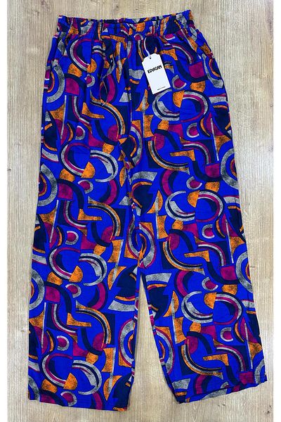 Edacan Women's Wide Leg Oversize Woven Trousers with Pockets