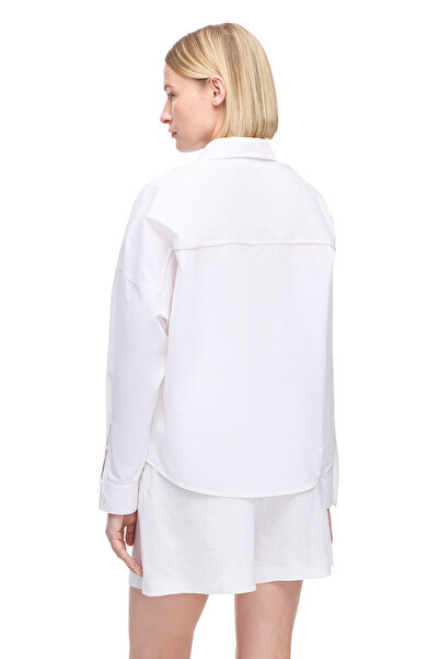 Perspective Біла сорочка Regular Fit з коміром та довгими рукавами