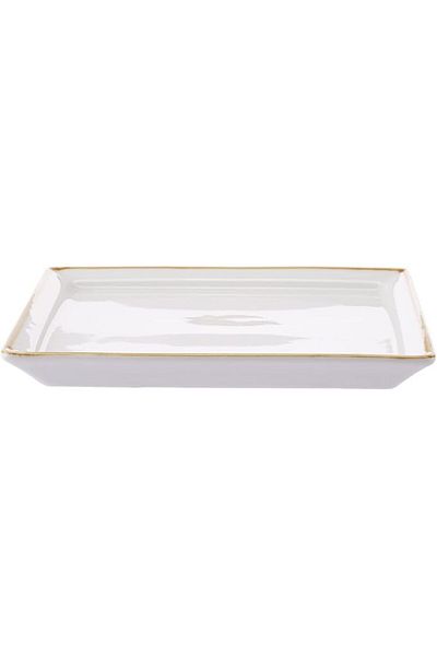 AKDC Sqr Plate Ivory Mocha 18Cm X 18Cm X 2Cm Ivory Mocha
